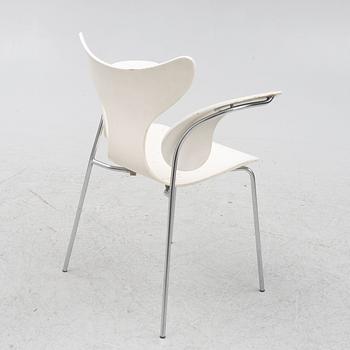 Arne Jacobsen, a chair, 'The Lily', Fritz Hansen, Denmark, second half of the 20th Century.