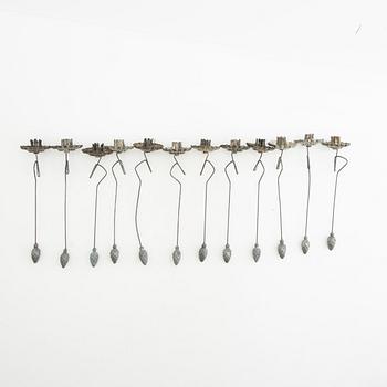 Candelabras and Christmas tree candle holders as well as Christmas tree decorations 22 pcs 20th century.