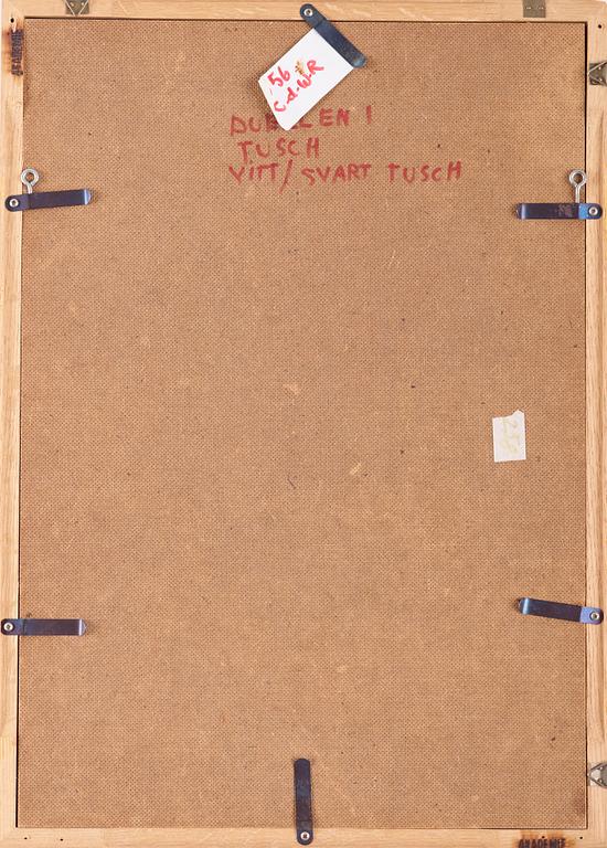 PETER WEISS, indian ink on paper, signed, executed in 1953.