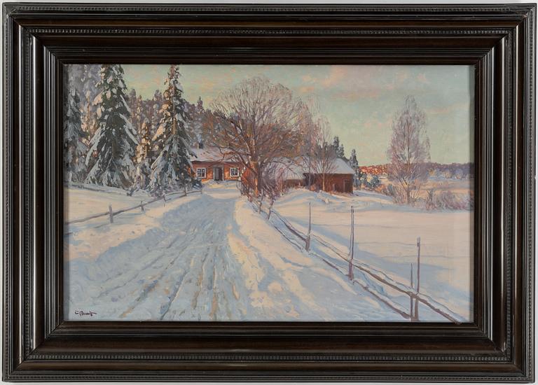 CARL BRANDT, oil on canvas, signed.