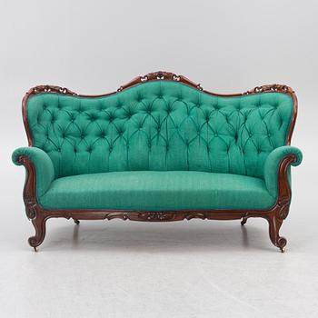 Salongsgrupp, 8 delar, nyrokoko, 1800-talets andra hälft.