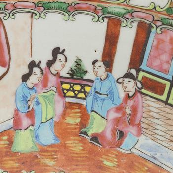 Bålskål, porslin, Kina, Kanton, 1800-tal.