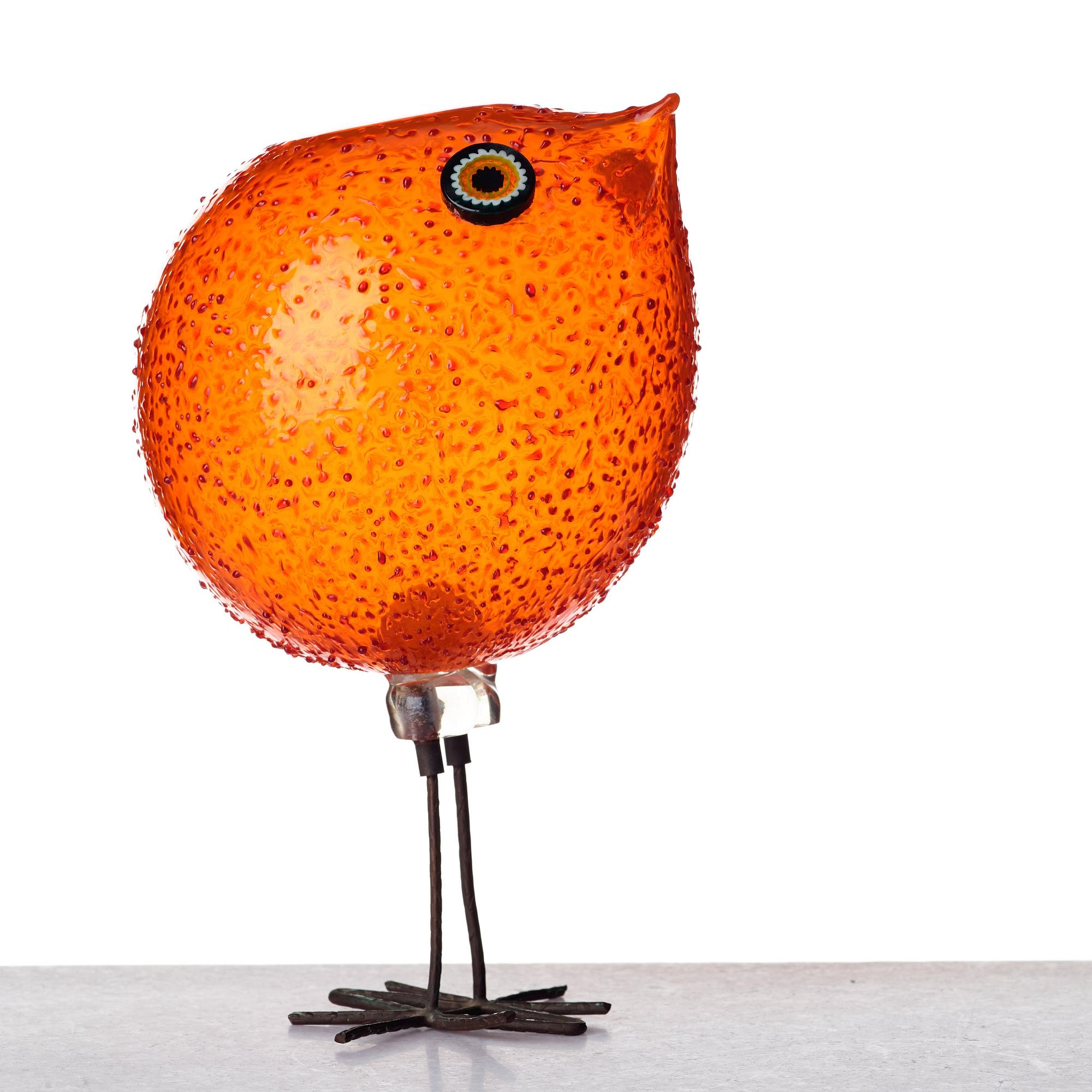 Peter Pelzel, a "Pulcino" glass bird, Vistosi, Italy 1960's.