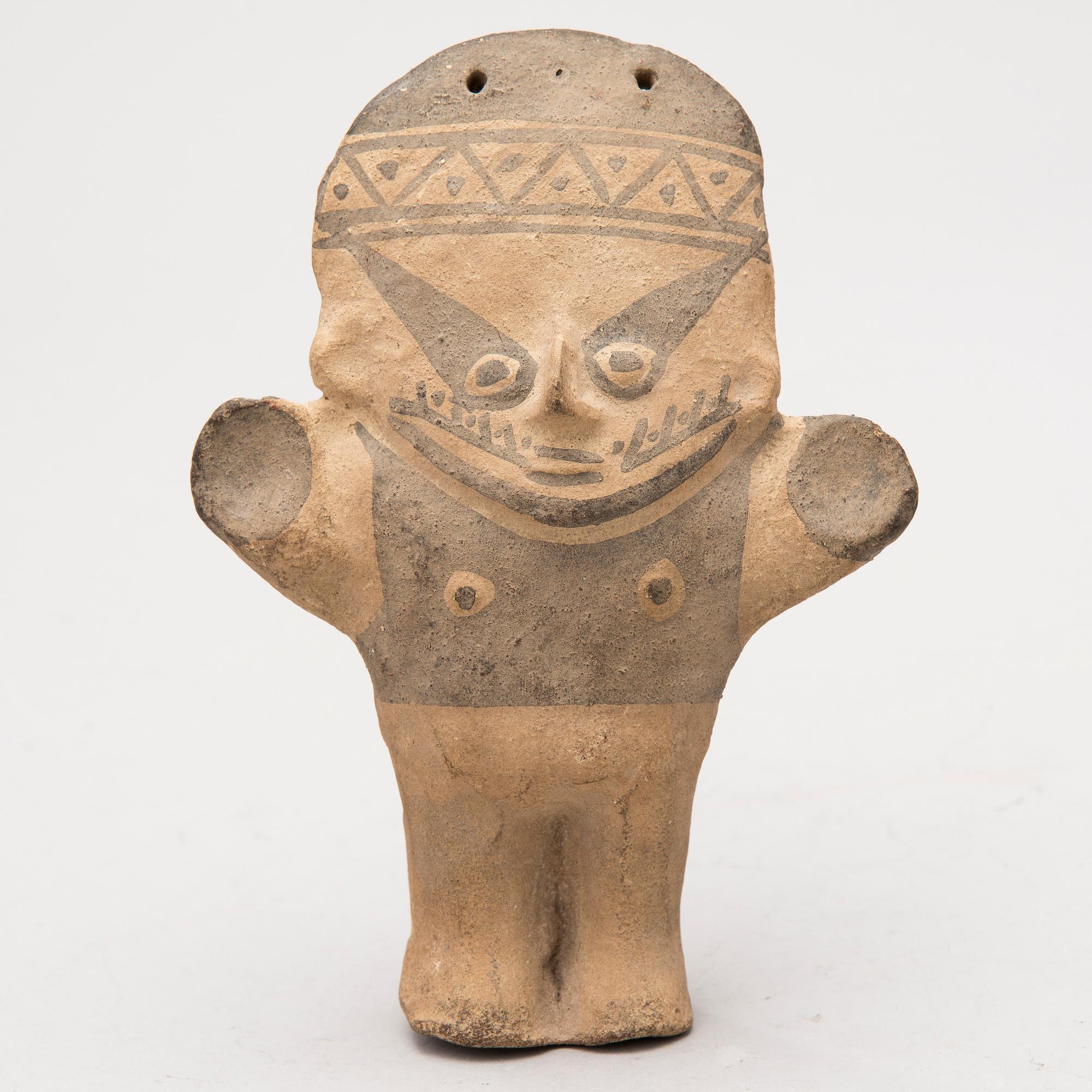 FIGURIINI, savitavaraa, Keski-Peru, Chancay-kulttuuri n. 1200-1450 jKr.