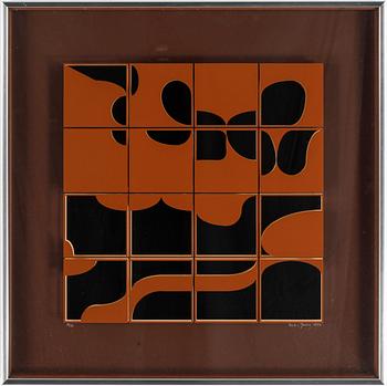 Beck & Jung (Holger Bäckström & Bo Ljungberg) · BECK & JUNG (HOLGER BÄCKSTRÖM & BO LJUNGBERG), screenprint på plexiglas, signerad och daterad 1975. Nr 19/25.