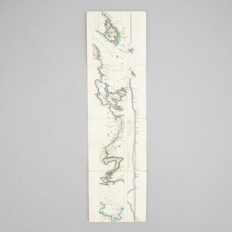 With 2-metre hand-coloured Canal Map, 1837/8.