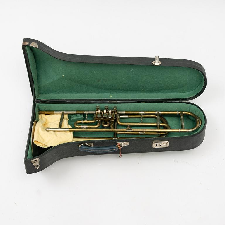 A Valve trombone, 19th/20th Century.