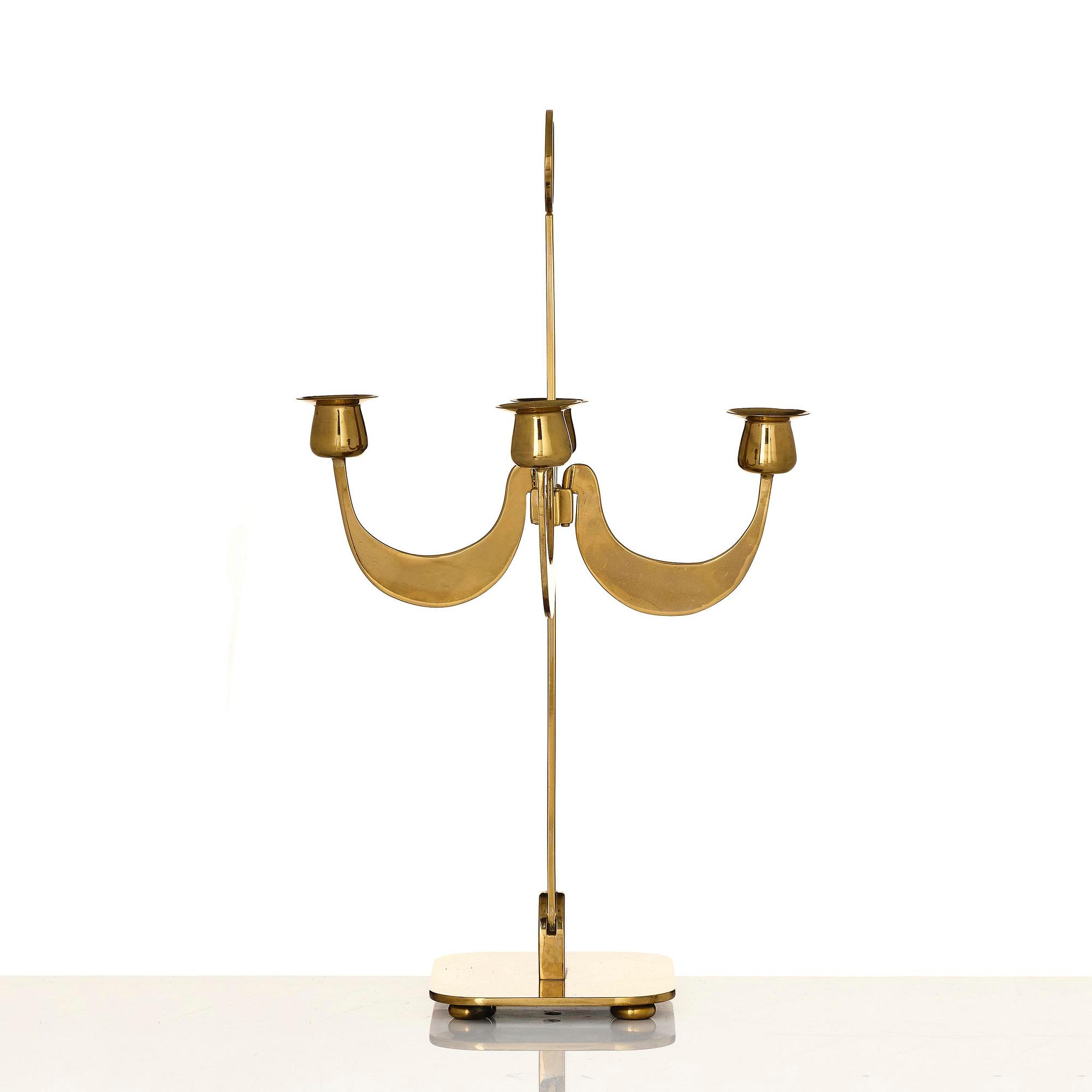 Josef Frank, a rare candelabra model 2663, Firma Svenskt Tenn, Stockholm, 1950s.