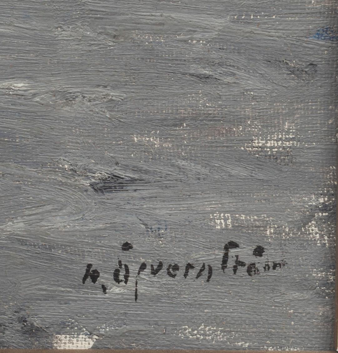 HUGO ÖFVERSTRÖM, olja på duk. Signerad.