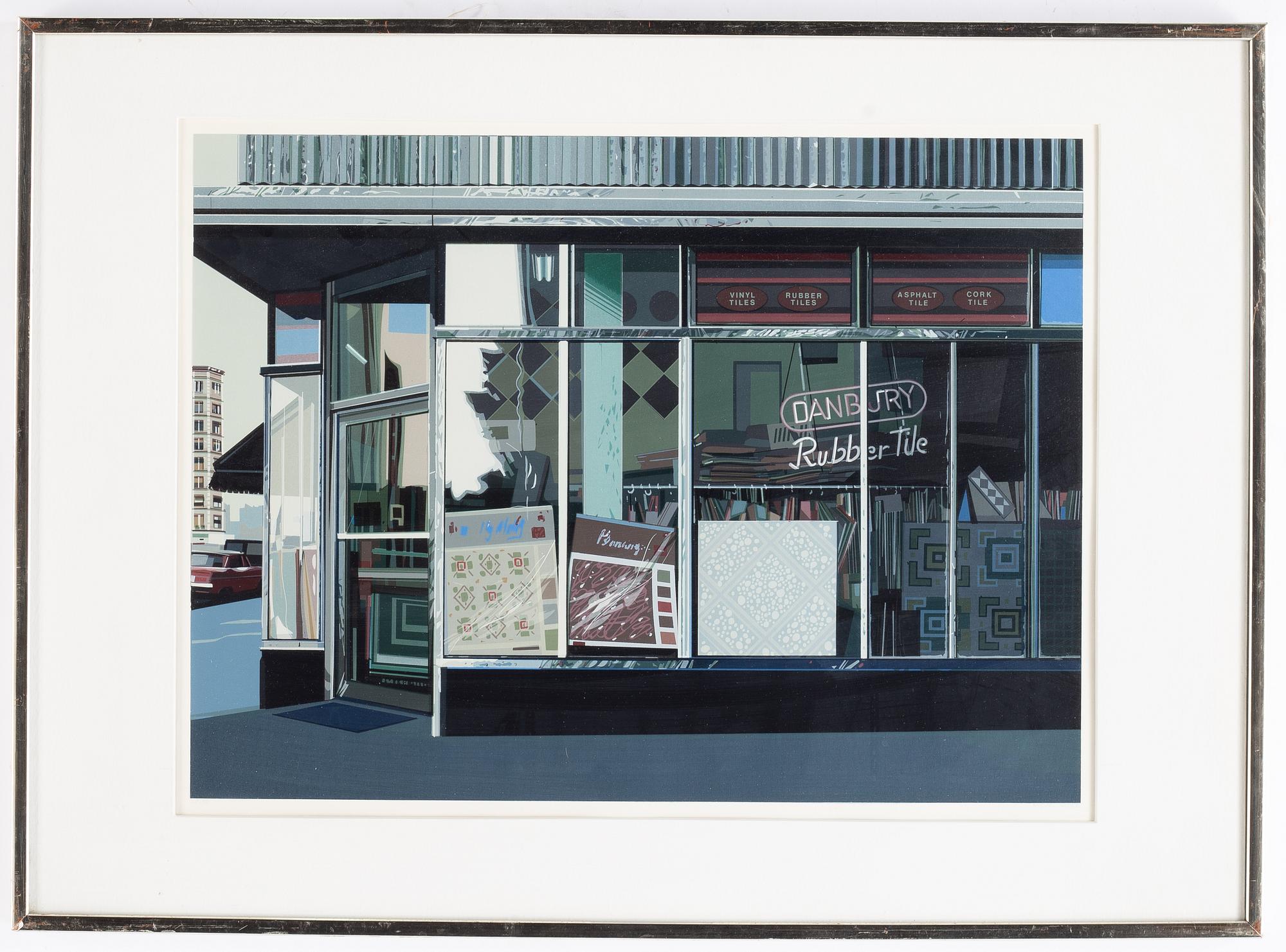 Richard Estes, färgserigrafi, 1972, signerad 58/75.