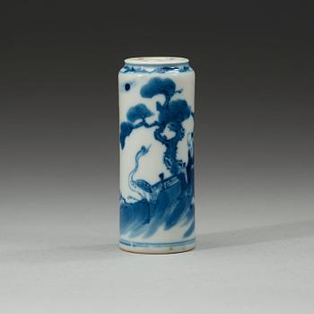 SNUSFLASKA, porslin. Qingdynastin 1800-tal.