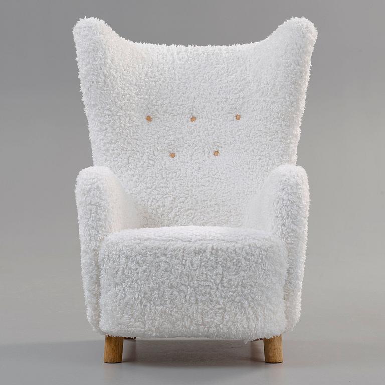 FÅTÖLJ, Sannolikt Mogens Lassen, Danmark 1930-40-tal.