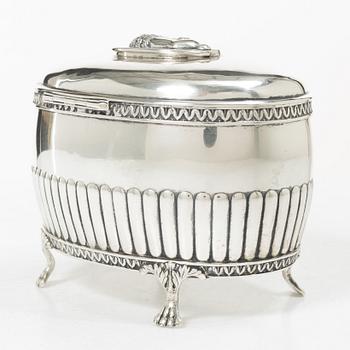 Guldsmedsaktiebolaget (GAB), Sugar bowl, silver, Gustavian style, Stockholm 1903.