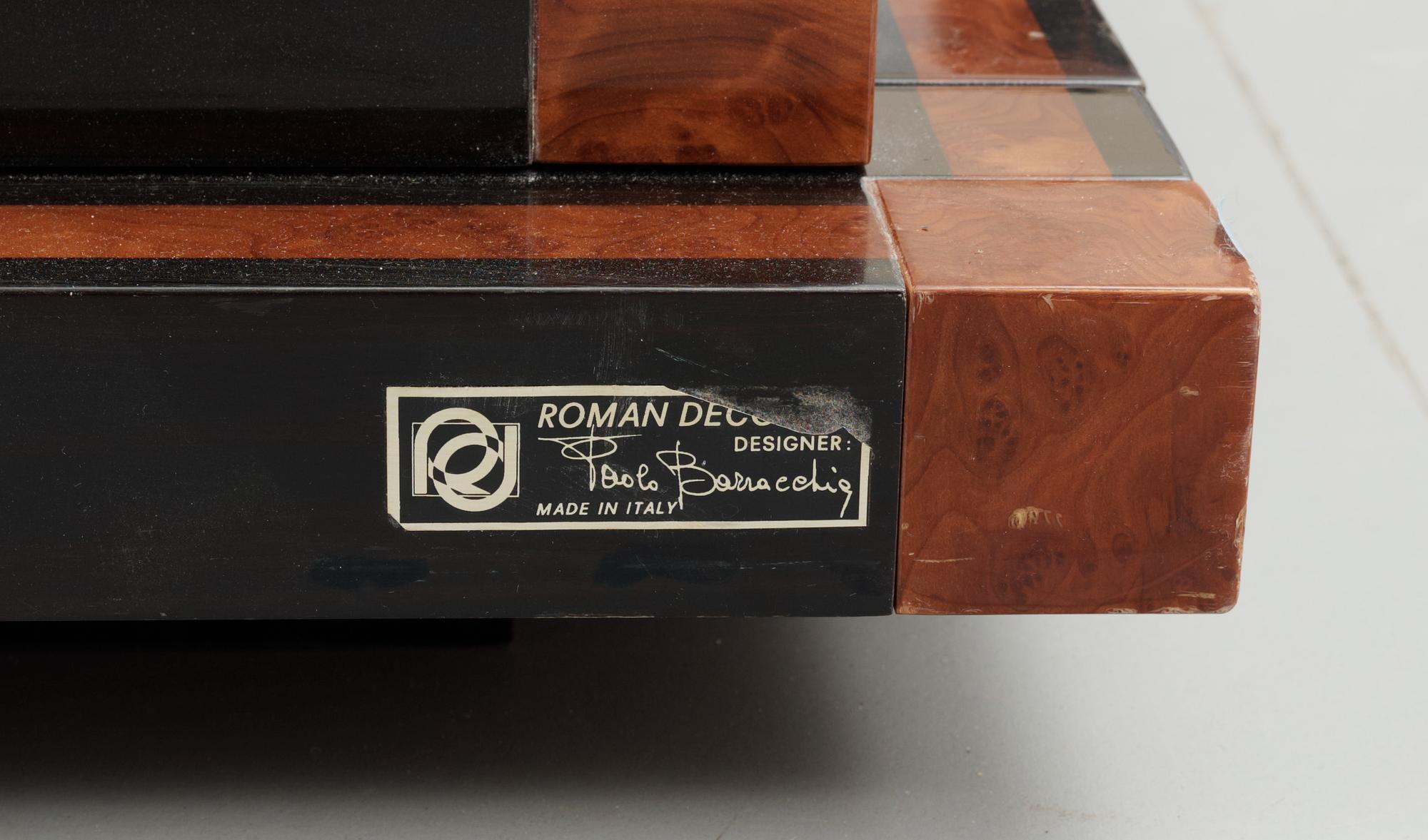 SÄNGMÖBEL, 6 delar, Paolo Barracheli, 'Roman Deco', ca 1980.