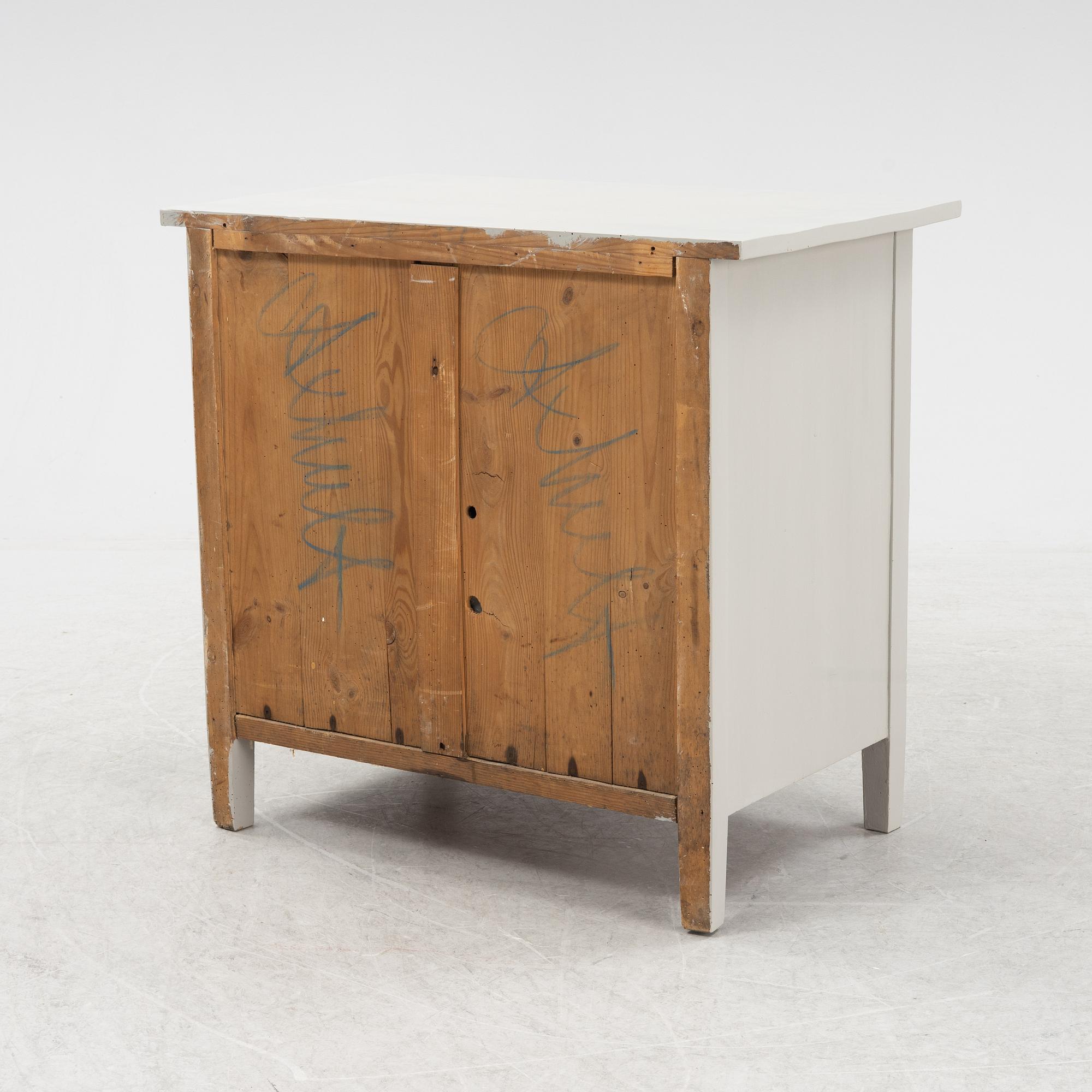 A painted sideboard, circa 1900.