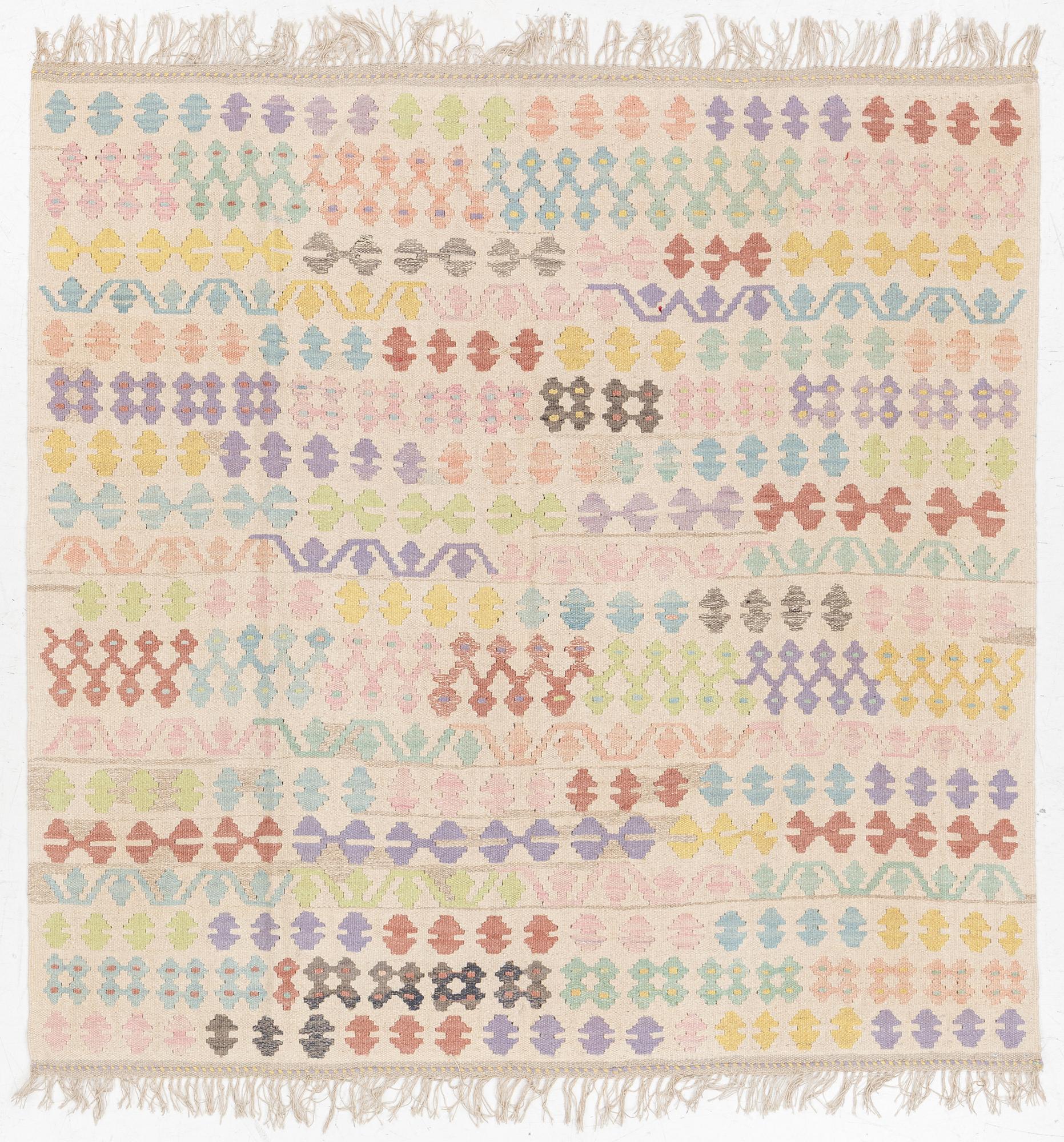 A Kelim rug, c. 203 x 203 cm.