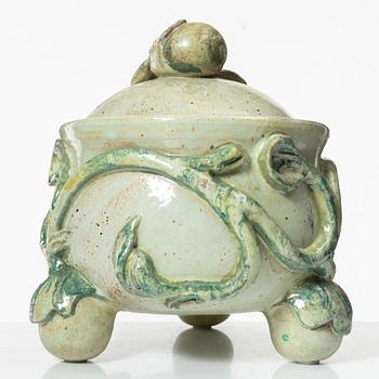 Allan Ebeling, a glazed ceramic tureen with cover, Torshälla 1938.