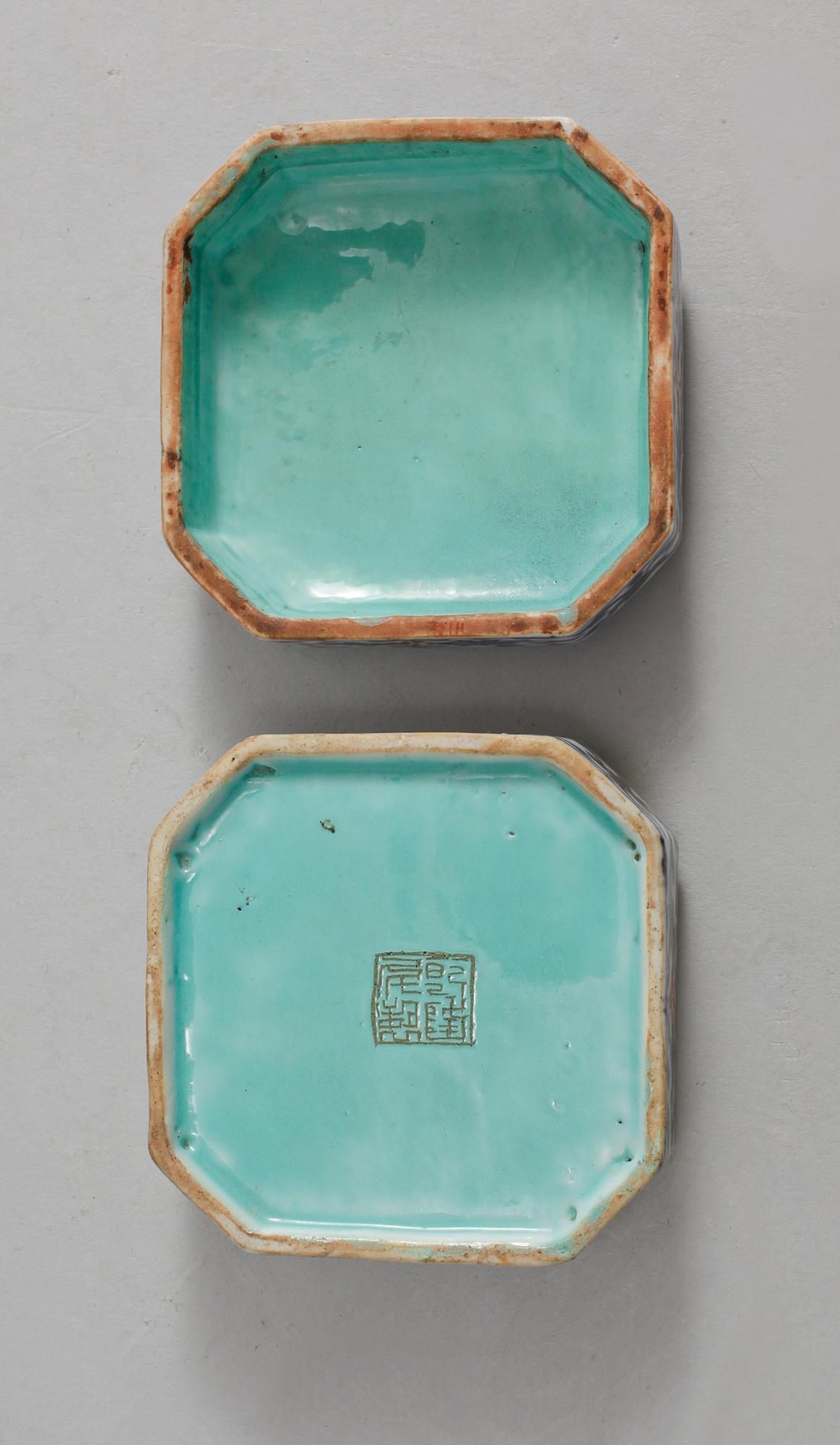 DOSA/SIGILLASK, porslin, Kina, 1800/1900-tal.