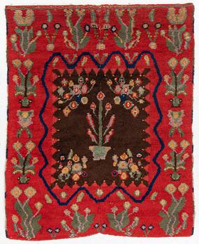 Rug, probably Åland, 190 x 155 cm.