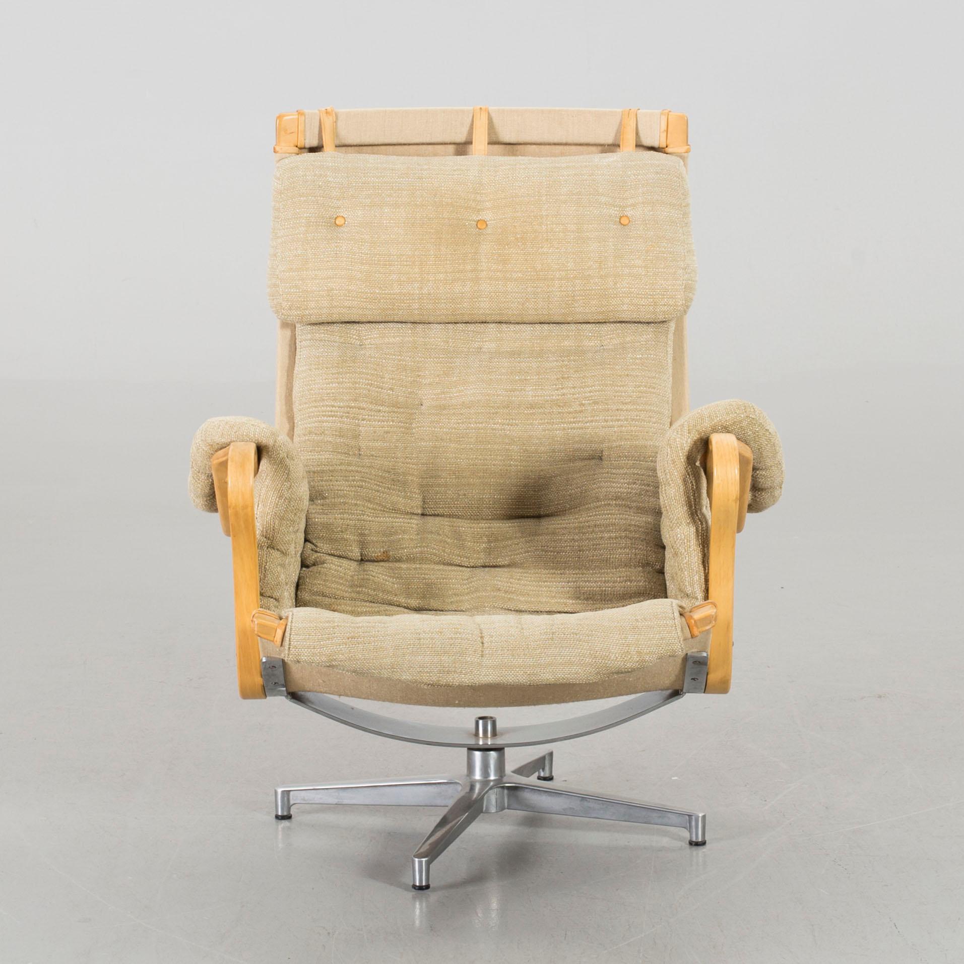 BRUNO MATHSSON, lounge chair, "Pernilla", Dux, the second half of the 20th century.