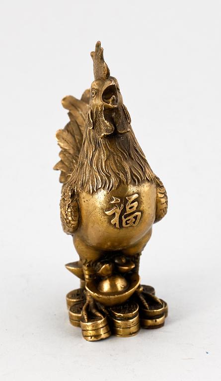 SKULPTUR, mässing. Kina.