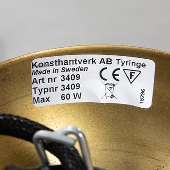 Ceiling lamps, a pair, "Pendel Rosdala", Sabina Grubbeson for Konsthantverk, 21st century.