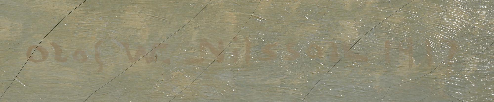 OLOF WALFRID NILSSON, olja på duk, signerad.