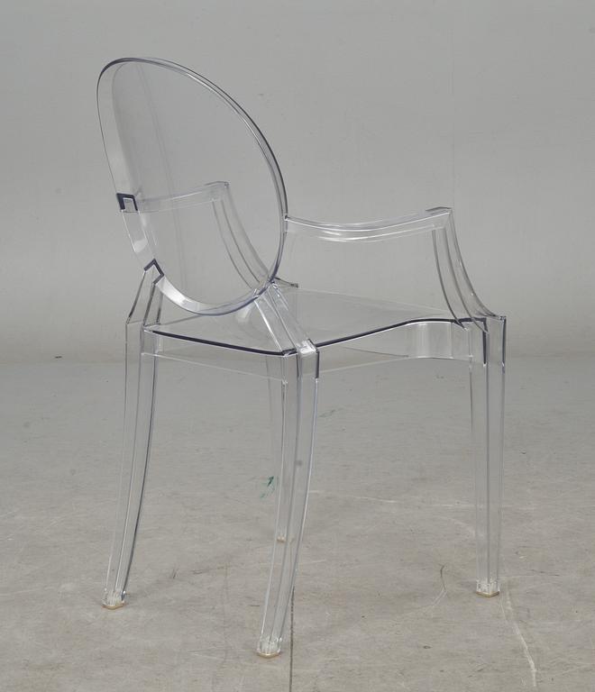 KARMSTOL, "Louis Ghost", Philippe Starck för Kartell.