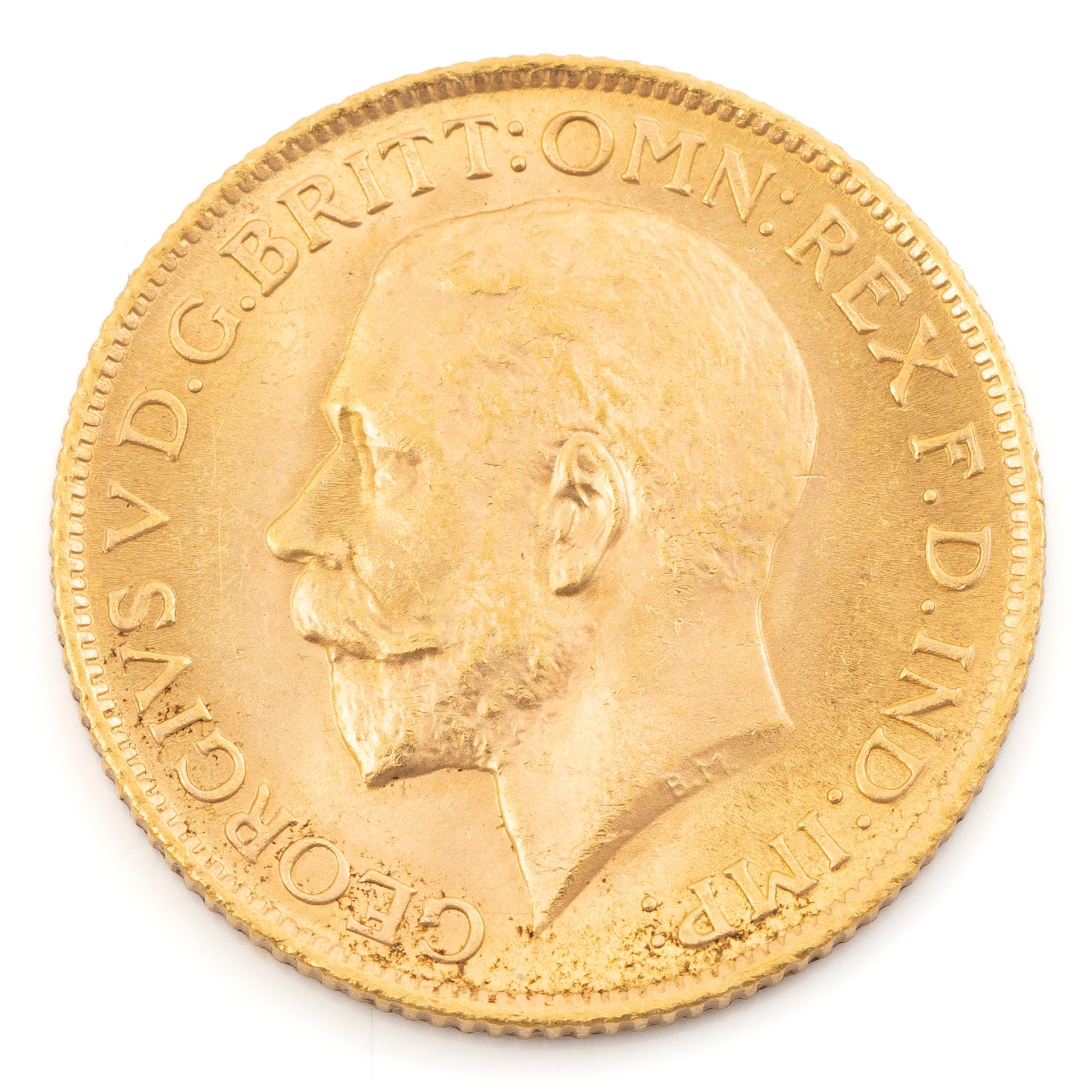 Gold coin, Great Britain, George V, 1 Sovereign, 1915.