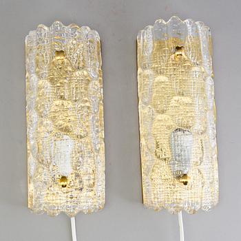 A pair of wall lamps by Carl Fagerlund, 20th century.