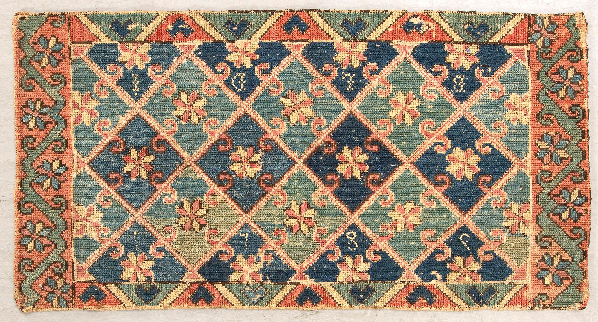 A Swedish åkdyna Skåne dated 1789 ca 48x92 cm.