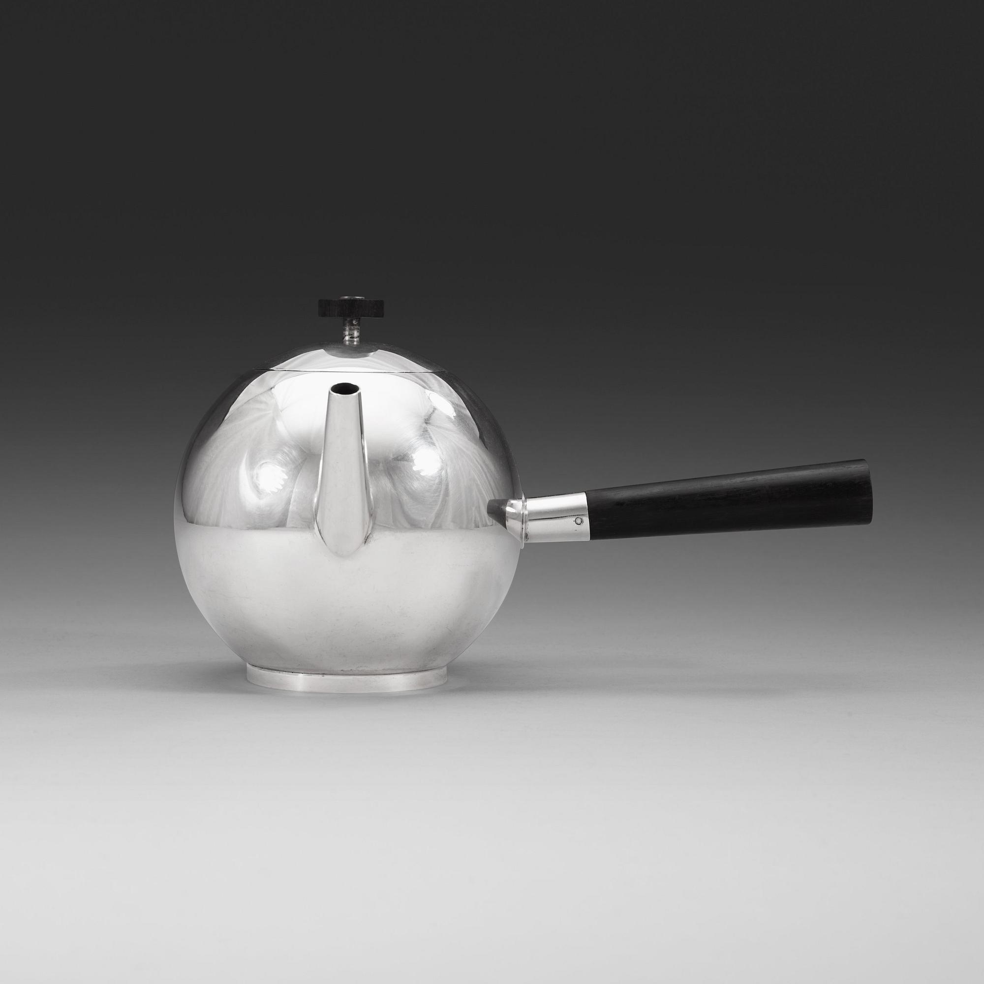 An Estrid Ericson silver teapot by Svenskt Tenn, Stockholm 1931.