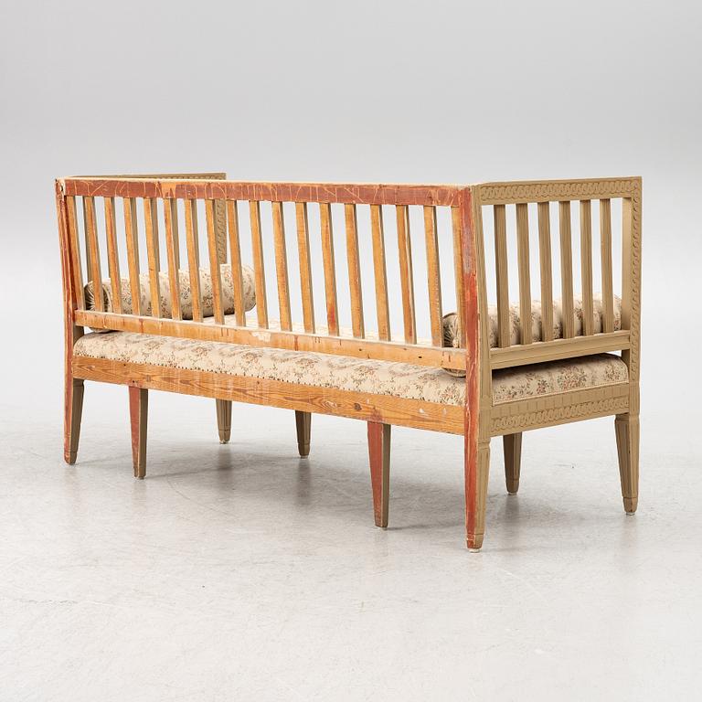 Soffa, sengustaviansk, 1700-talets slut.