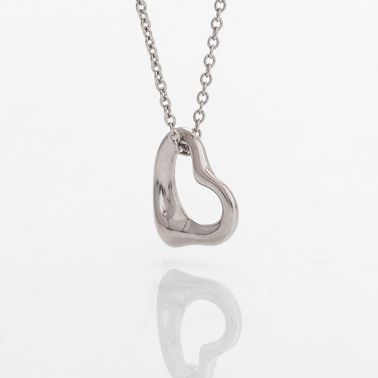 Tiffany & Co, Elsa Peretti, kaulakoru, "Open Heart", platinaa.