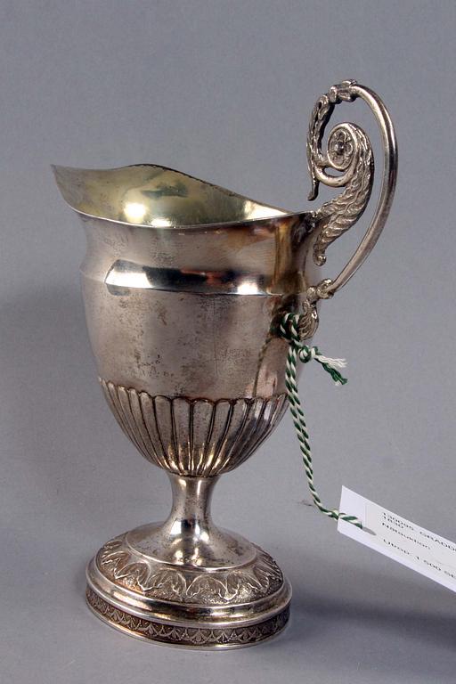 GRÄDDKANNA, silver, empire 1830.