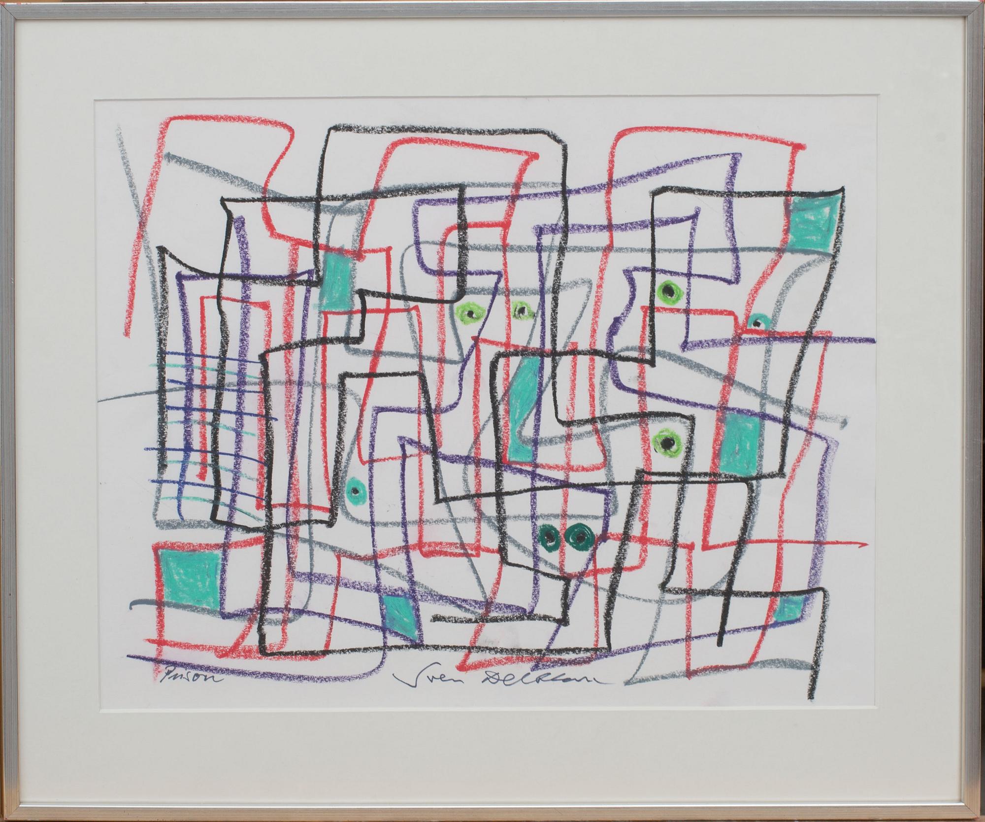 SVEN DELBLANC, 1931-1992, krita, signerad,