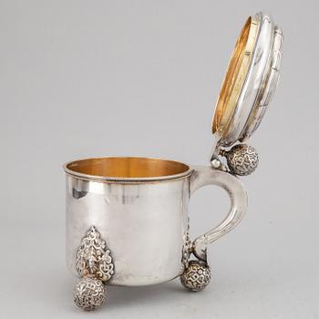 A silver tankard, Gustaf Möllenborg, Stockholm 1892.