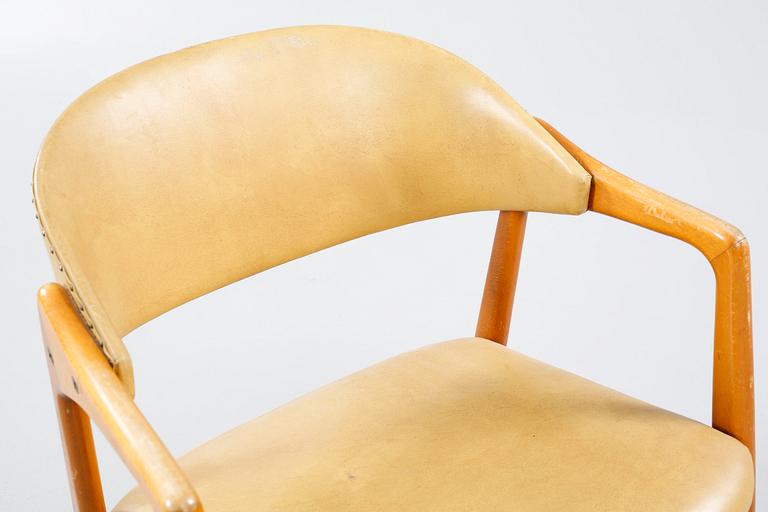 A arm chair by Yngve Ekström, "Puck/922", Gemla Fabrikers AB, Diö, designed in 1956.