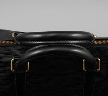 VÄSKA, "Keepall 55 Epi Black", Louis Vuitton,