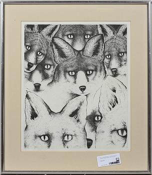 PER-OLOF NILSSON och BJÖRN CARLÉN, färglitografier, 2 st. Sign, dat och numr.