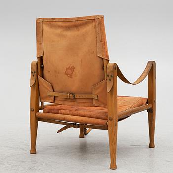 Kaare Klint, a "Safari Chair" armchair, Rud Rasmussen, Denmark, second half of the 20th century.