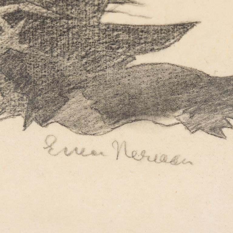 EINAR NERMAN, a drawing. Signed.