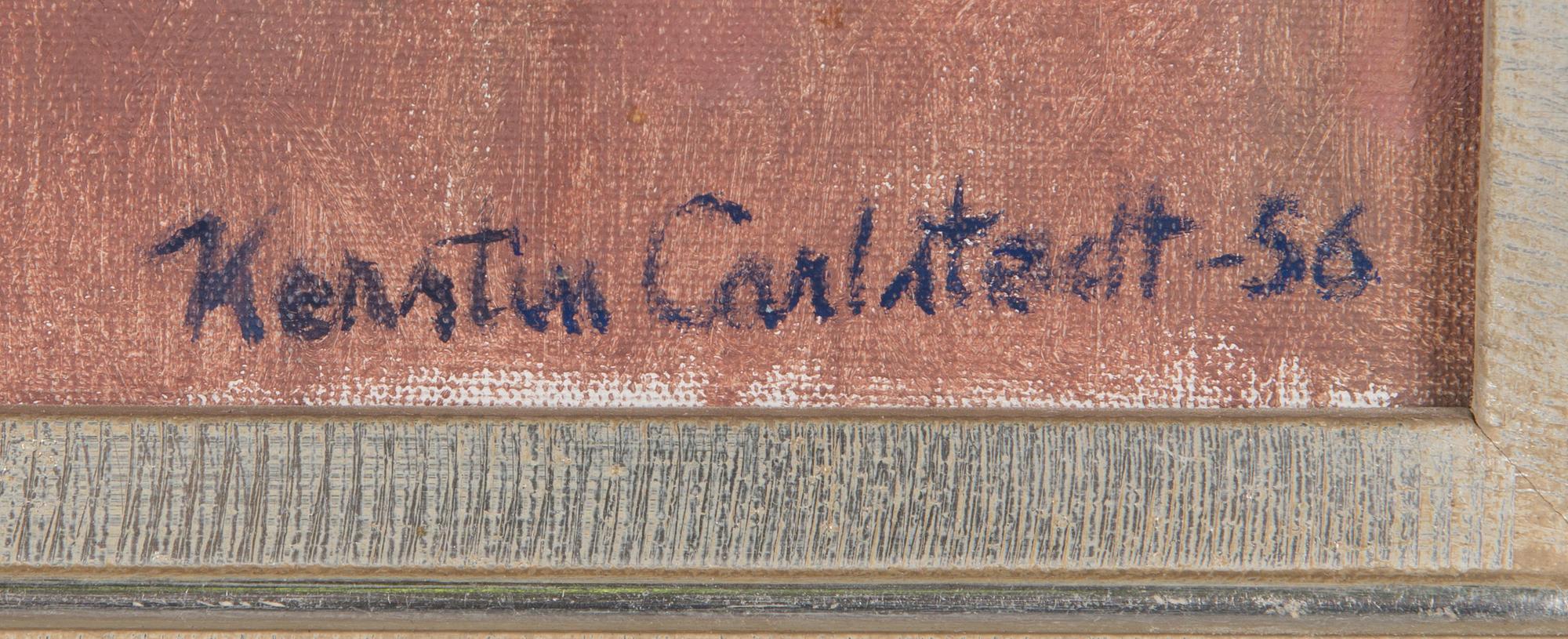 KERSTIN CARLSTEDT, oil on canvas, signed and dated-56.