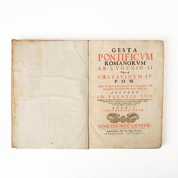 History of the Popes up to and including Innocent XI, born Odescalchi, 1687-90.
