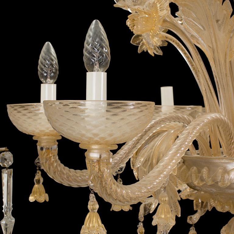 LJUSKRONA, glas. Venetiansk stil, 1900-talets första hälft.