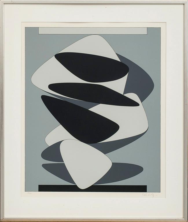 VICTOR VASARELY, colour lithographe, signed and numbered 33/250.