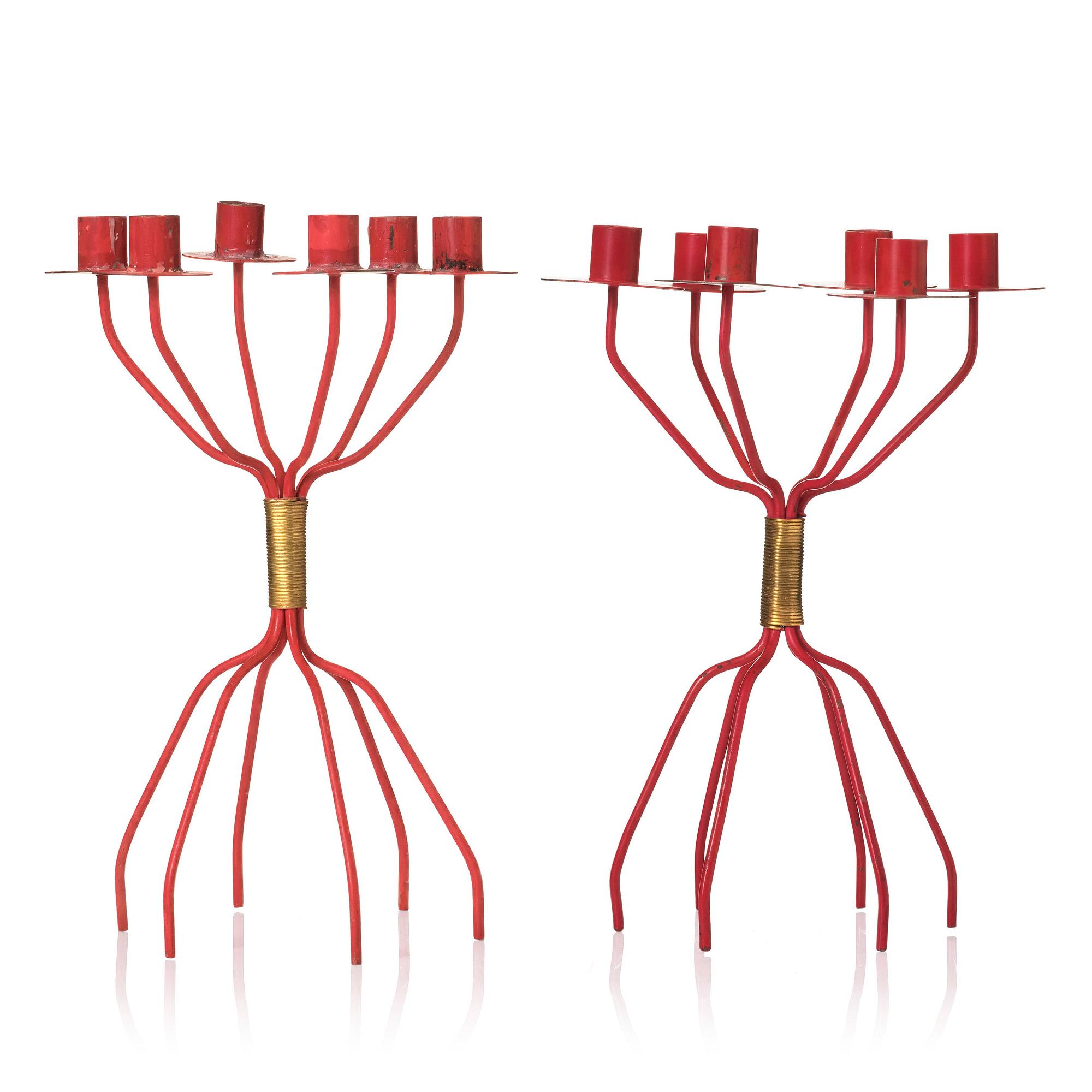 Hans-Agne Jakobsson, kandelabrar 1 par, "S 557", Hans-Agne Jakobsson AB, Åhus, 1950-tal.