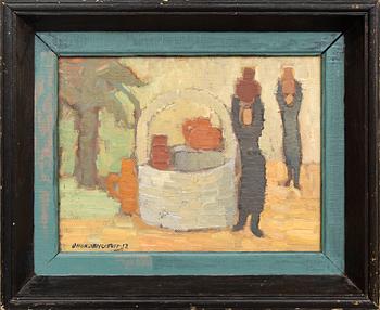 Brita Nordencreutz, oil on panel, signed, dated -32.