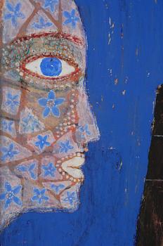 Max Walter Svanberg, Imaginative composition with woman and bird.