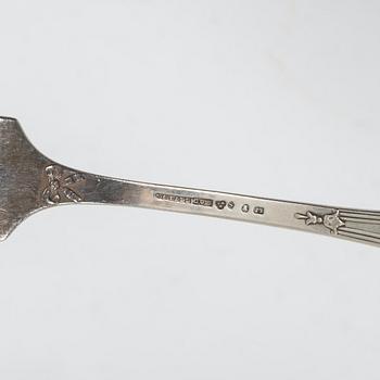 Christening set, 6 pieces, silver, CG Hallberg, Stockholm, 1916–22.